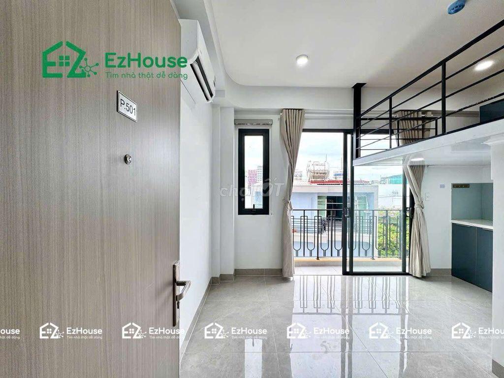 Gác ban công Vườn Lài full nội thất có thang máy - hầm xe - giặt chung