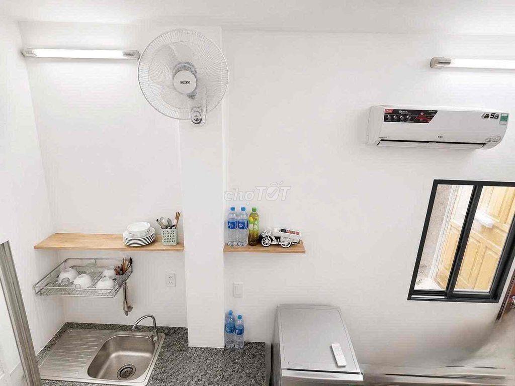 Phòng ghép riêng tư Bình Thạnh 1,4tr–Máy lạnh, WC riêng, giờ giấc tựdo