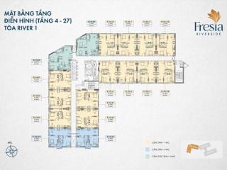 HOT CHÍNH CHỦ CẮT LỖ CĂN Fresia Riverside VIEW SÔNG TẦNG 17