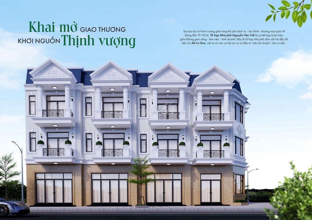 MỞ BÁN NHÀ PHỐ THƯƠNG MẠI NGAY KDC NGUYỄN VĂN TIẾT LÁI THIÊU