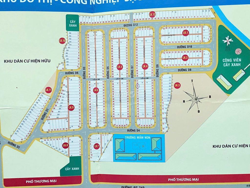 Bán đất Vĩnh Tân, sát Thành Phố Mới và KCNVsip 2 giá chỉ 1 050, sổ sẵn