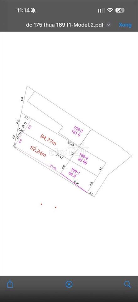 Đất thổ cư, sổ riêng, mặt tiền kinh doanh gần chợ Phúc Hải, trung tâm