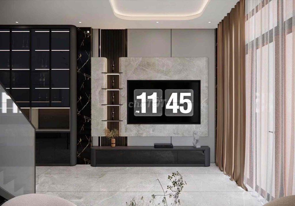 NHÀ ĐẸP 1 TRỆT 2 LẦU – GẦN NGUYỄN TRI PHƯƠNG, NỘI THẤT CAO CẤP
