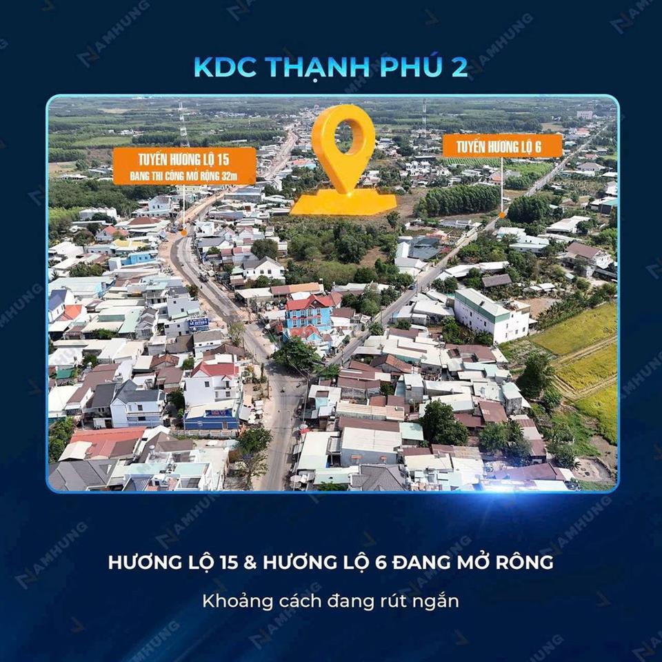BÁN ĐẤT SỔ RIÊNG GIÁ CHỈ 379TR LÔ NGAY CHỢ THẠNH PHÚ