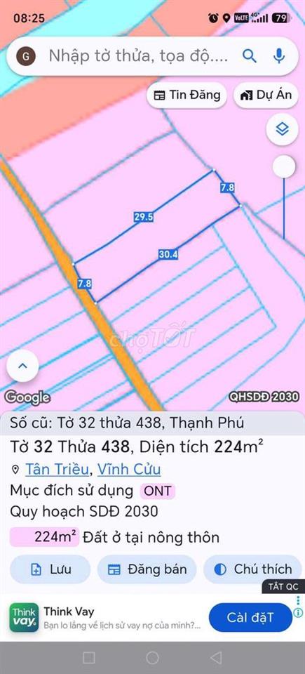 Ngộp bán gấp 224m2 đất full thổ cư P.Tân Triều thông Lavender City