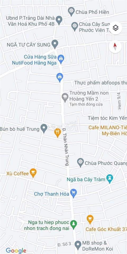 127m2 BÁN RẺ NHÀ TRẢNG DÀI KP4, BIÊN NHẬN RIÊNG ĐẤT SẠCH, ĐƯỜNG 4.5m