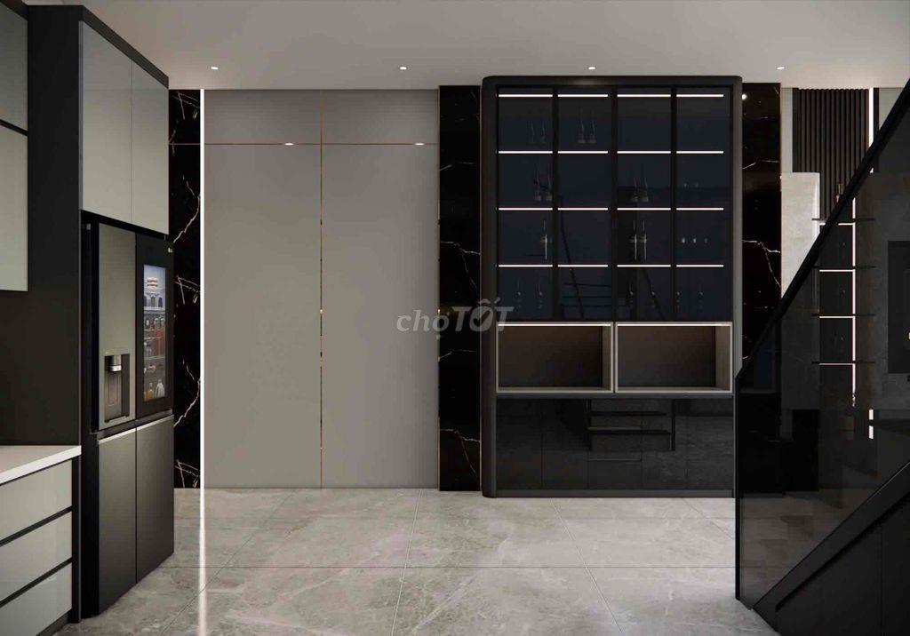 Nhà 1 TRỆT 2 Lầu thiết kế Hiện Đại hoàn công