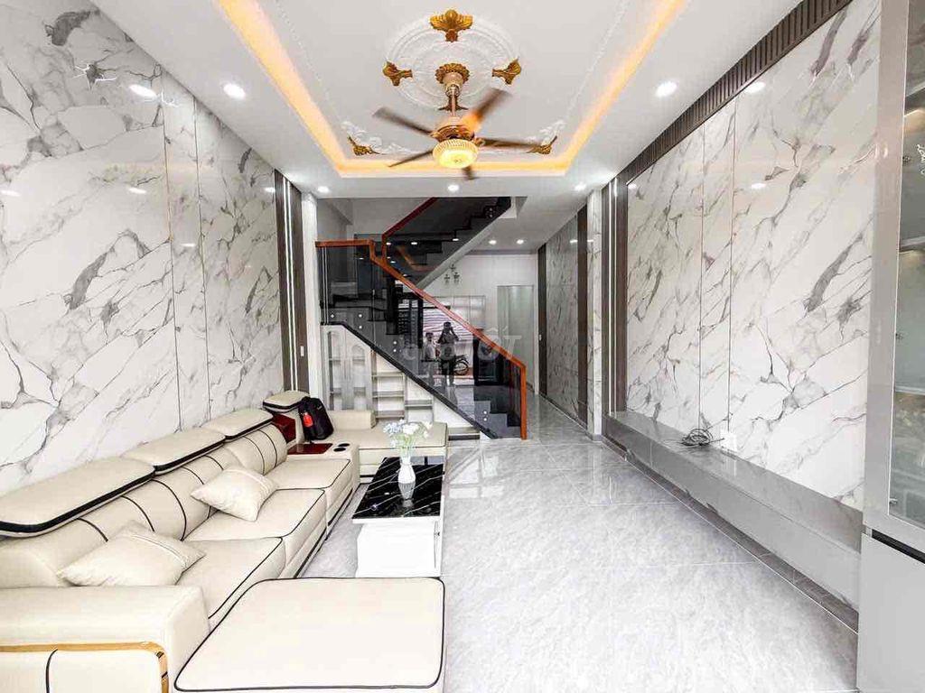 BÁN NHÀ LẦU MỚI XÂY ĐƯỜNG Ô TÔ