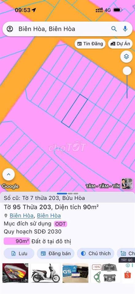 BÁN LÔ ĐẤT SIÊU ĐẸP KHU TDC BỬU HOÀ