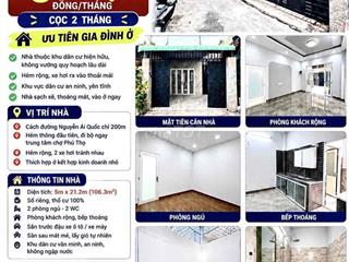 NHÀ MỚI TRUNG TÂM CHỢ PHÚ THỌ, HẺM THÔNG XE HƠI, GIÁ THUÊ 5 TR.Đ/THÁNG