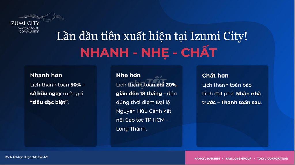 🔥TIN NÓNG🔥 NHÀ PHỐ ĐÔ THỊ IZUMI CITY 🔥 NHẬN NHÀ TRƯỚC - THANH TOÁN SAU