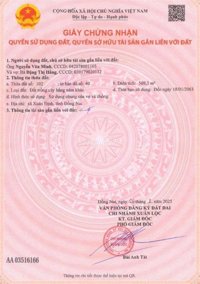 nhà và đất mặt tiền quốc lộ 1A