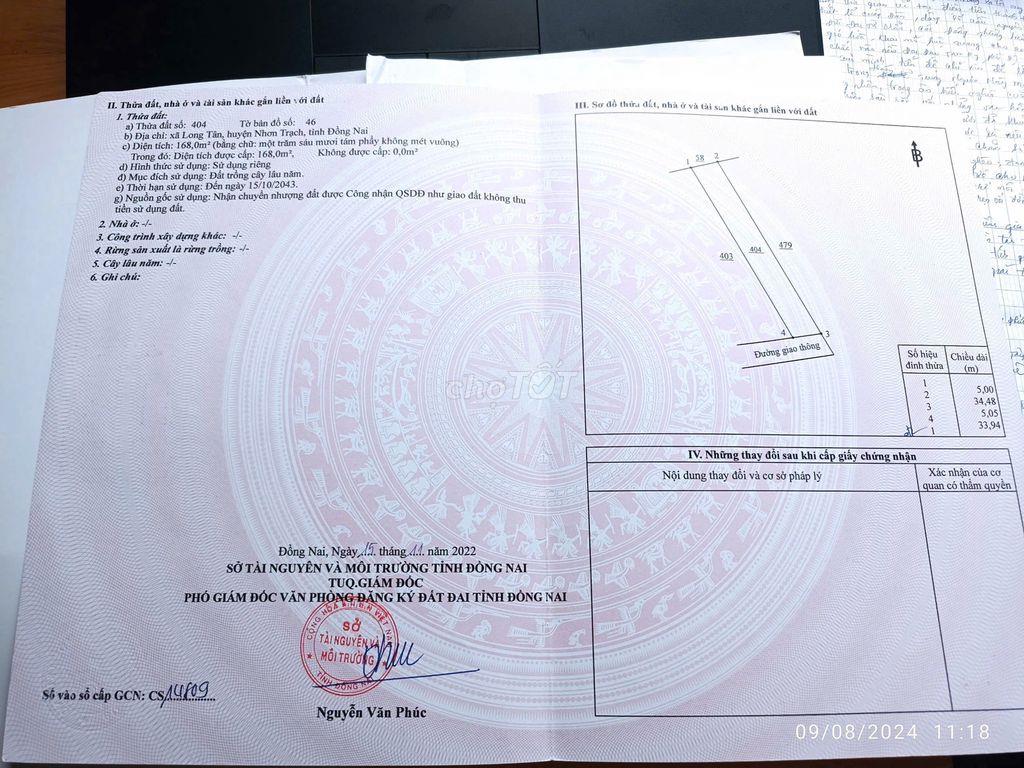 Nhà phường Nhơn Trạch gần Uỷ Ban huyện