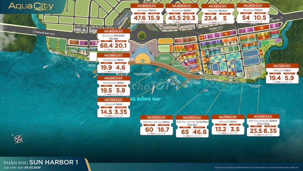 Aqua City Khu Vip Sunhabor 1 Cắt lỗ 20%