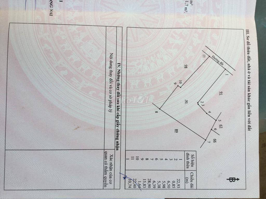 Nhà MT xóm Huế cách chợ DT 766 chưa tới 100m