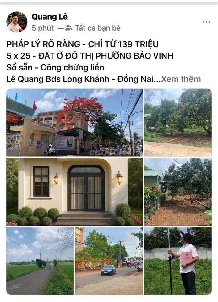 ĐẤT NỀN BẢO VINH ( LONG KHÁNH)