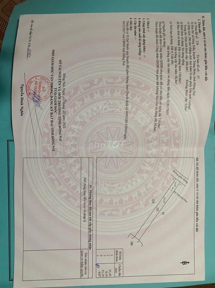 Bán vị trí kinh doanh phường Trảng Bom