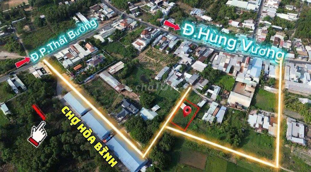 Đất đẹp hàng hiếm full thổ cư ngay trung tâm xã V.Thanh sát chợ H.Bình
