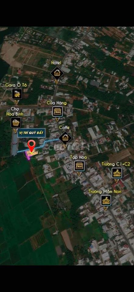 Cơ hội hiếm có sở hữu lô đất mặt tiền chợ dân sinh full thổ cư SHR