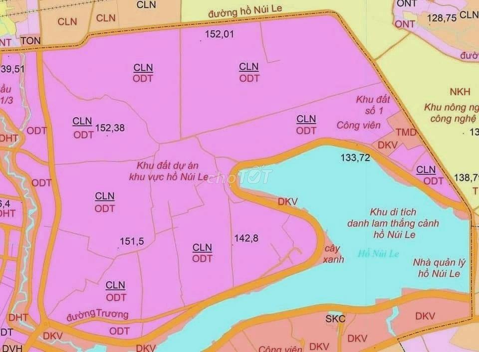 🏞️1,6 TỶ SỞ HỮU 500m2 THỔ CƯ tại KHU ĐÔ THỊ HỒ NÚI LE VIEW NÚI GIA LÀO