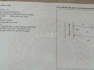 Đất ở 142,8m2 tại Phường Long Thành, tỉnh Đồng Nai (chính chủ)