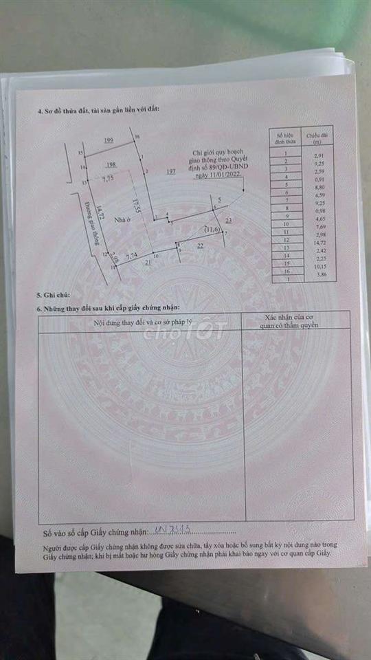 Đất ở đô thị phường Trấn Biên, tp Đồng Nai