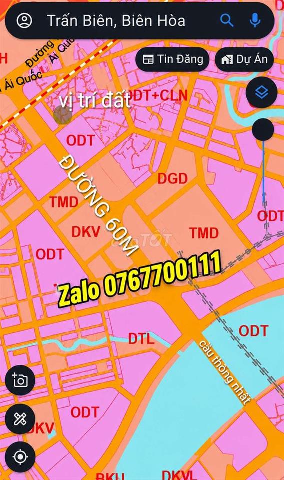 Đất ở đô thị phường Trấn Biên, tp Đồng Nai