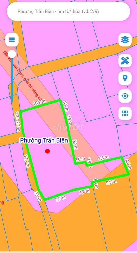 Chính chủ 2 thửa Đất ở đô thị phường Trấn Biên