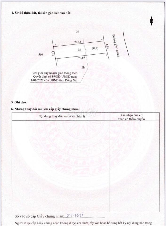 Giành cho khách thích đầu tư đất quy hoạch đợi đổi trong quý 4 năm nay
