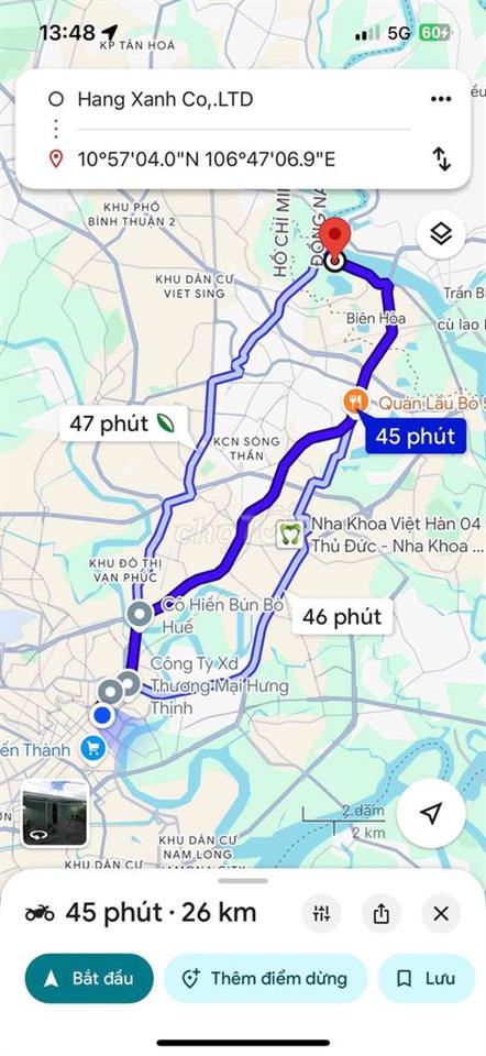 Đất SHR hẻm ô tô 1555 Bùi Hữu Nghĩa DT 85,5m tc 69,5m