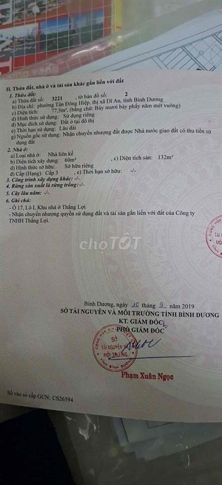 Nhà Đã Hoàn Công khu nhà ở Thắng Lợi - gần Vincom 550. Trục chính Đs1