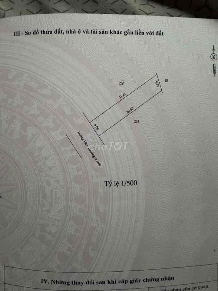 Đất SHR 182,9m2 Gần Trung Tâm Hành chính Công Đồng Phú