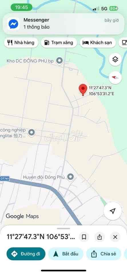 Đất SHR 182,9m2 Gần Trung Tâm Hành chính Công Đồng Phú