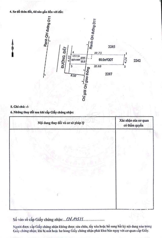 Nhà xây mới hoàn toàn có sân ô tô 3pn DT 90,8m2 gần ngã tư Bình Thung
