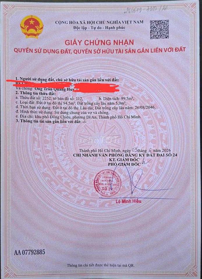 Nhà SHR DT 99,5m2 (5x20m) 3pn ngay trường học Đường Đặng Văn Mây vô