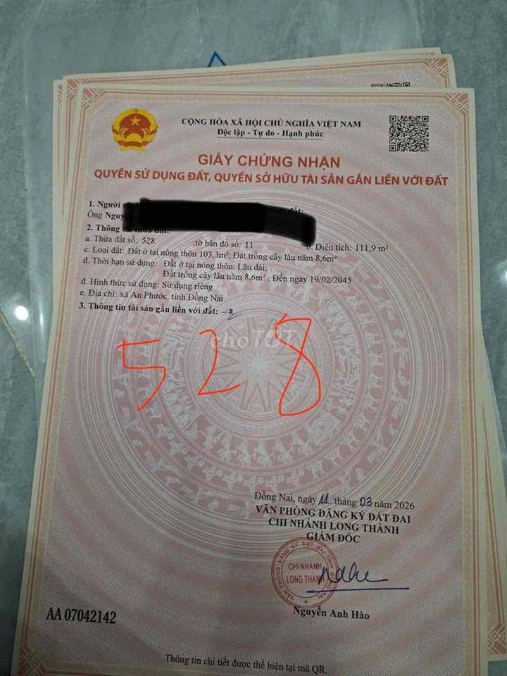 bán 2ô đất thổ cư - có ô 2 mặt tiền - bán nguyên seal hoặc bán lẻ