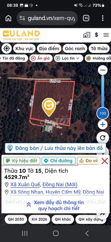 Bán đất Mt Sông Nhạn .Cẩm Mỹ. Đồng Nai