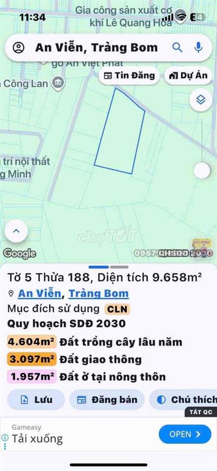 🔥 CHÍNH CHỦ BÁN GẤP ĐẤT AN VIỄN – CÓ GẦN 10.000m² ĐẤT – ĐÓN SÓNG SÂN B