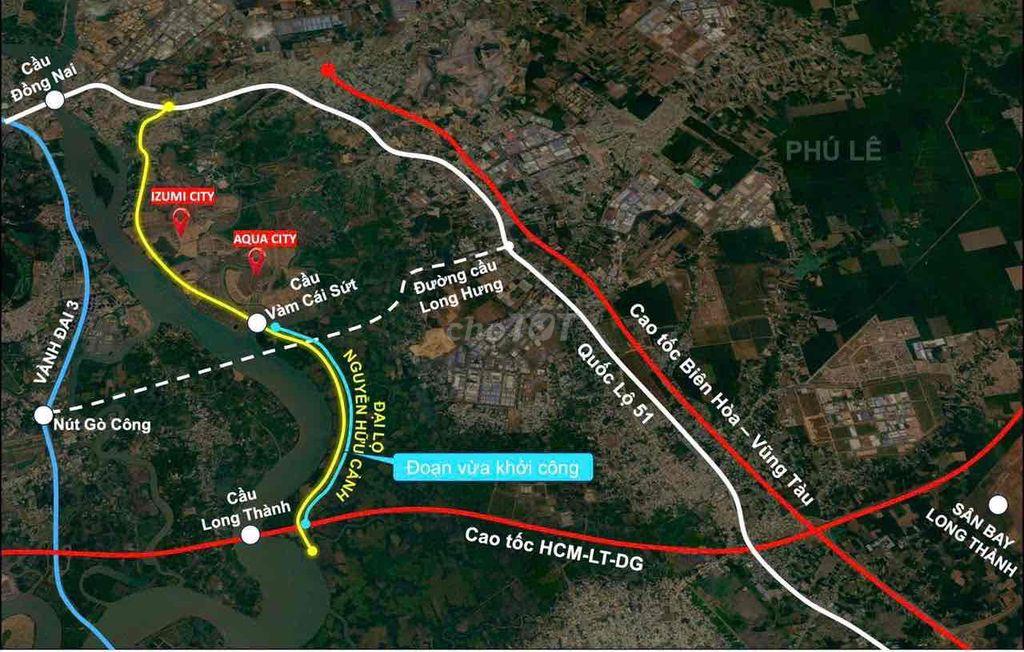 Bán 1825m2 MT Dương Diên Nghệ-An Phước-Đnai.Cách KĐT Aqua city chỉ 2km
