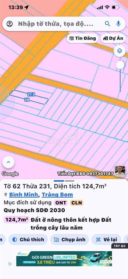 Bán đất sổ hồng riêng ngay chợ An Chu