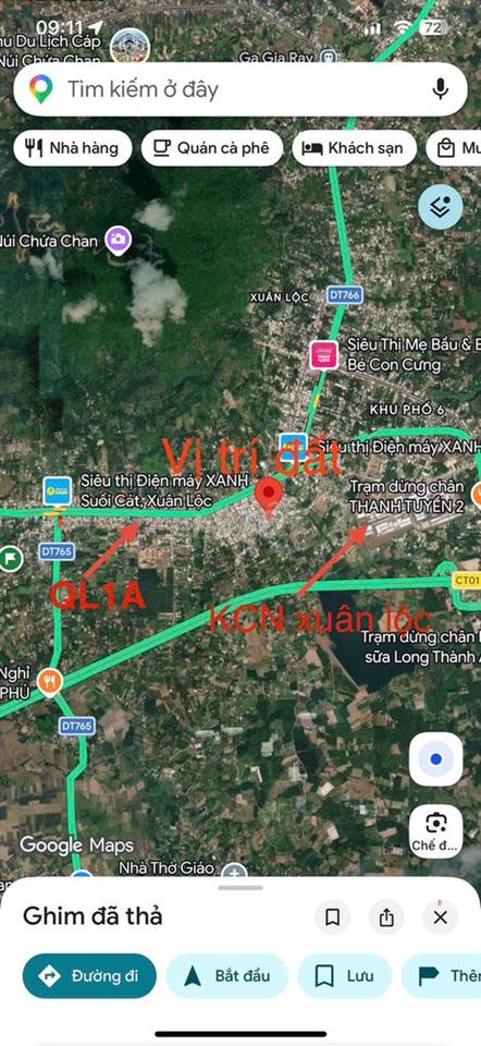 Bán đất Xuân Hiệp gần QL1A, 165m² thổ cư giá 890 triệu