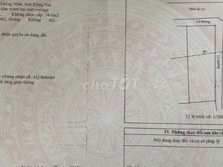 Chính chủ bán đất mặt tiền Hưng Lộc, Thống Nhất, sổ hồng riêng, thổ cư