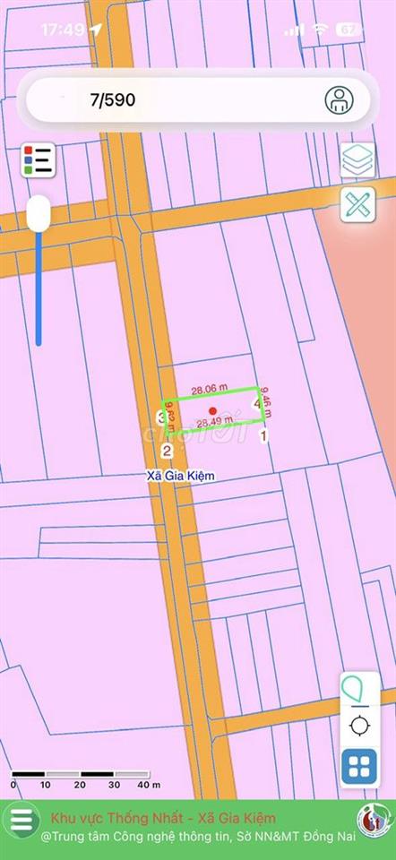 cần bán lô đất thổ cư, sau nhà thờ Thanh Sơn