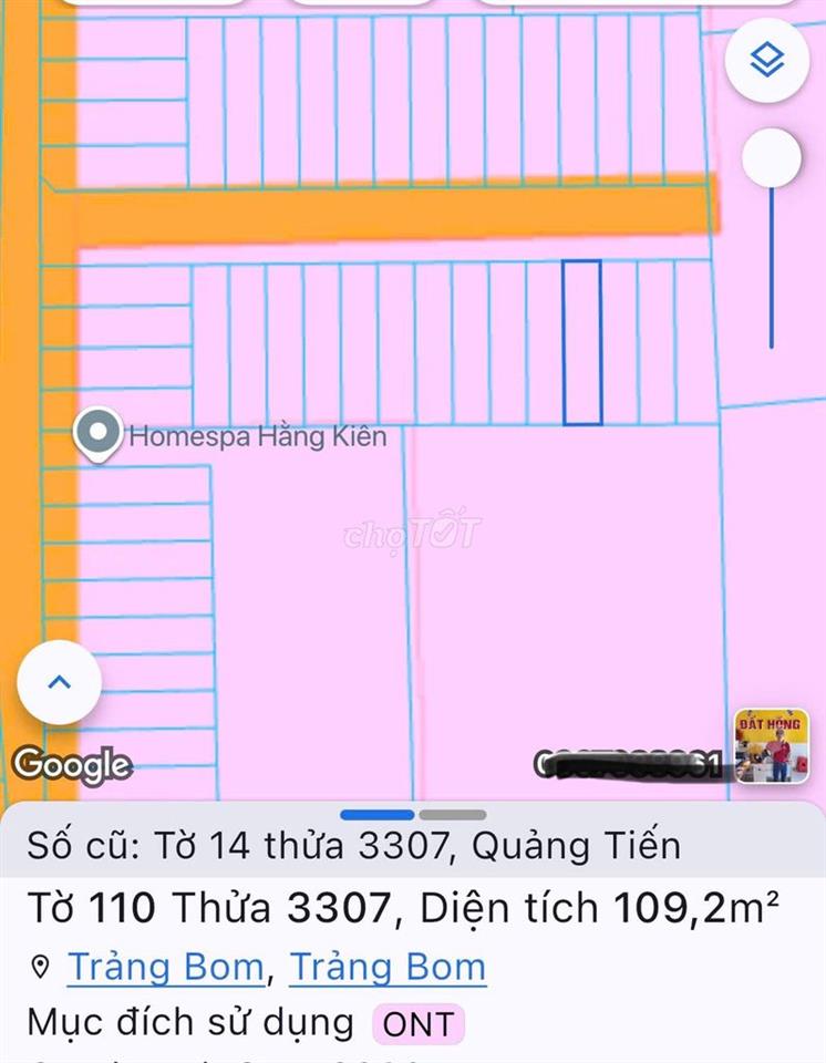 Có việc gia đình cần bán lỗ 2 nền đất tại Quảng Tiến (cũ),TP.Đồng Nai
