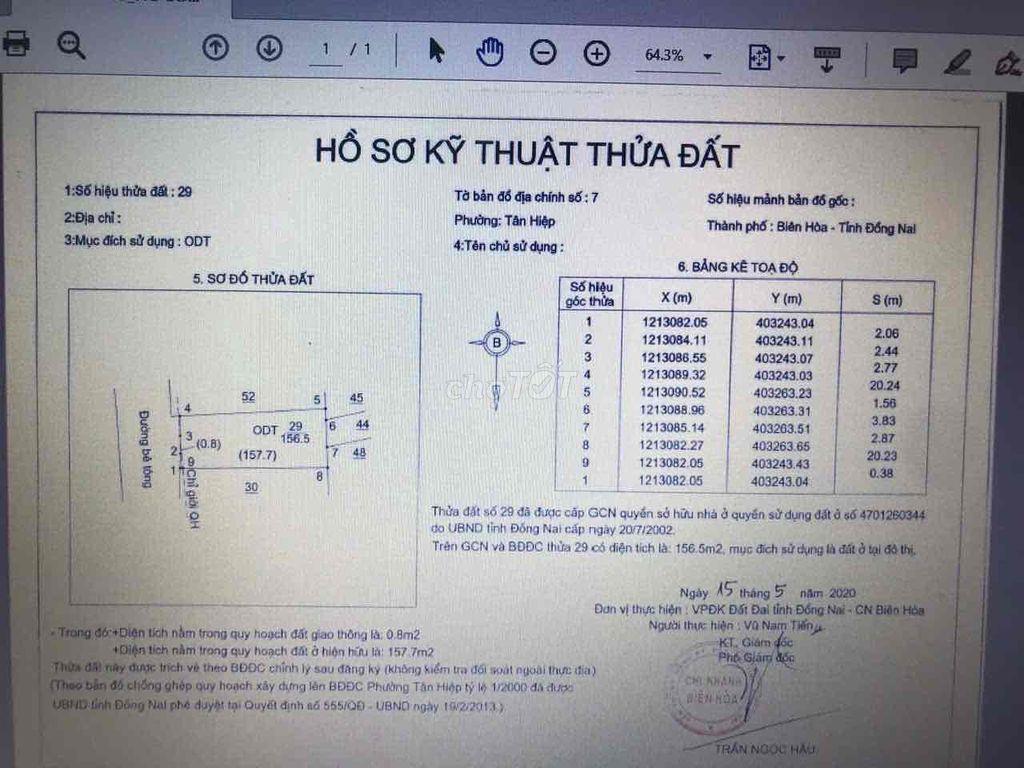 Khu dân cư Công An.  Đường Nguyễn Văn Bình (đường nhựa 6m), đường vào