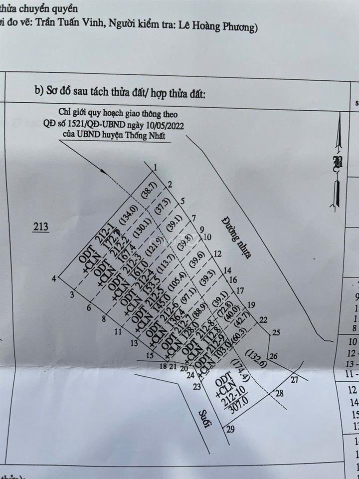 Chính chủ bán 10 thửa đất thổ cư MT đường nhựa 16m giá chỉ 1,2 tỷ/lô
