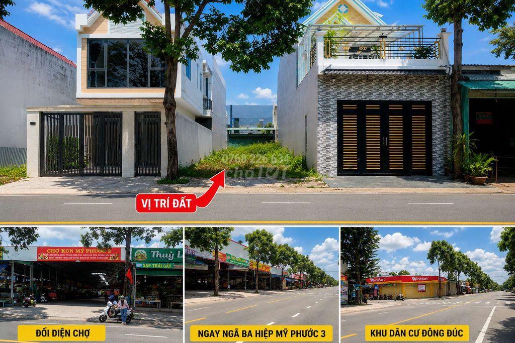 Đối diện chợ ngay ngã ba Hiệp Mỹ Phước 3, Bến Cát • 150m² 💰5🧄6