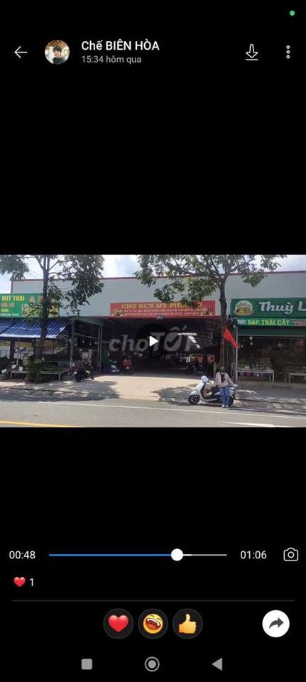 Đối diện chợ ngay ngã ba Hiệp Mỹ Phước 3, Bến Cát • 150m² 💰5🧄6