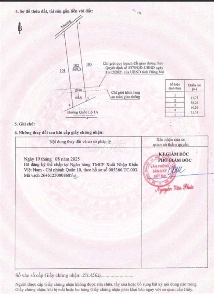 bán 6 sổ đất suối cao gần núi da lào và nhà mặt tiền quốc lộ 1A 10×50m