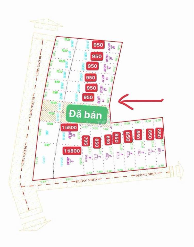 đất đẹp giá rẻ đầu tư đường nhựa thông kinh doanh giá 795_950tr/1 nền